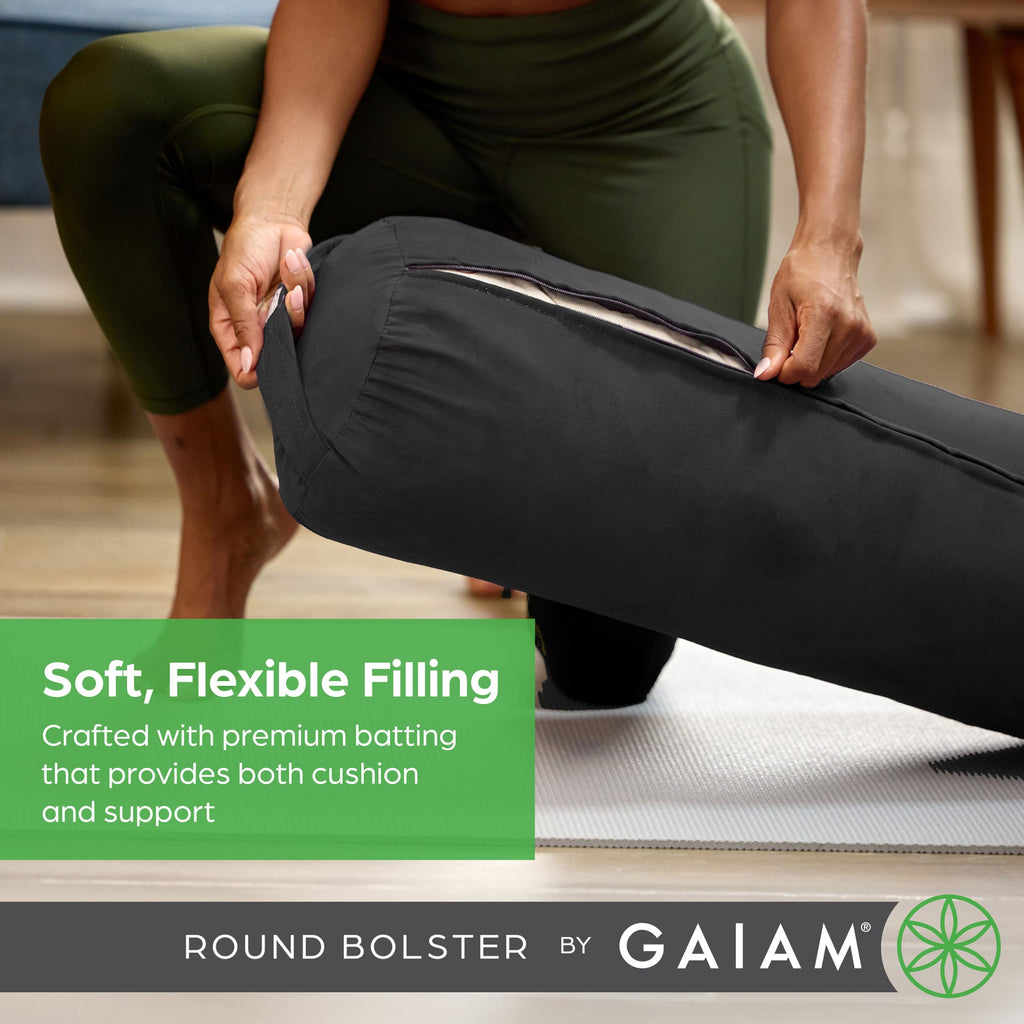 Support Your Practice Anywhere Enhance your yoga, meditation, or relaxation with this soft, natural-cotton bolster. Lightweight, portable, and machine-washable – comfort goes wherever you go!
