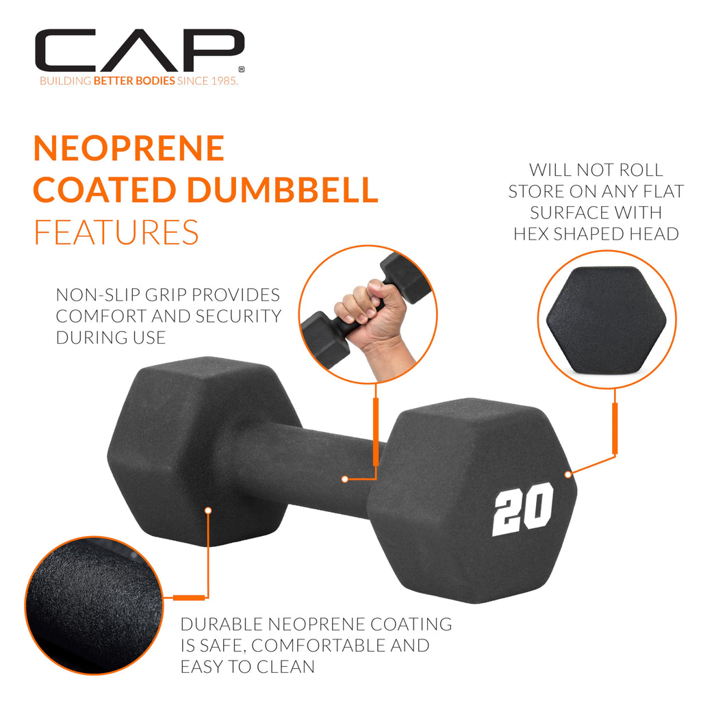 Build strength with confidence. These color-coded neoprene dumbbells offer a secure grip, durable construction, and a space-saving rack—perfect for toning, HIIT, and everyday home workouts.