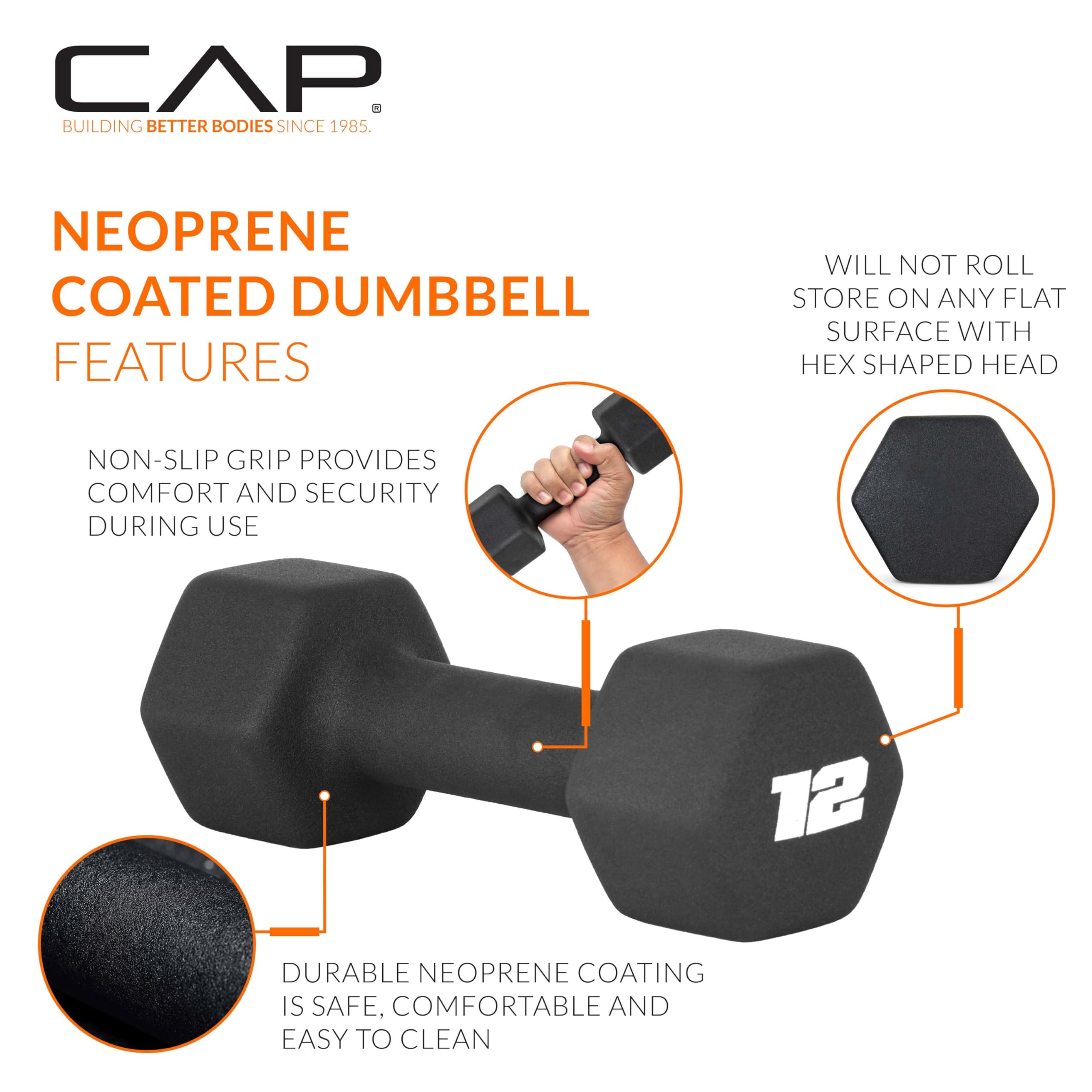 Build strength with confidence. These color-coded neoprene dumbbells offer a secure grip, durable construction, and a space-saving rack—perfect for toning, HIIT, and everyday home workouts.