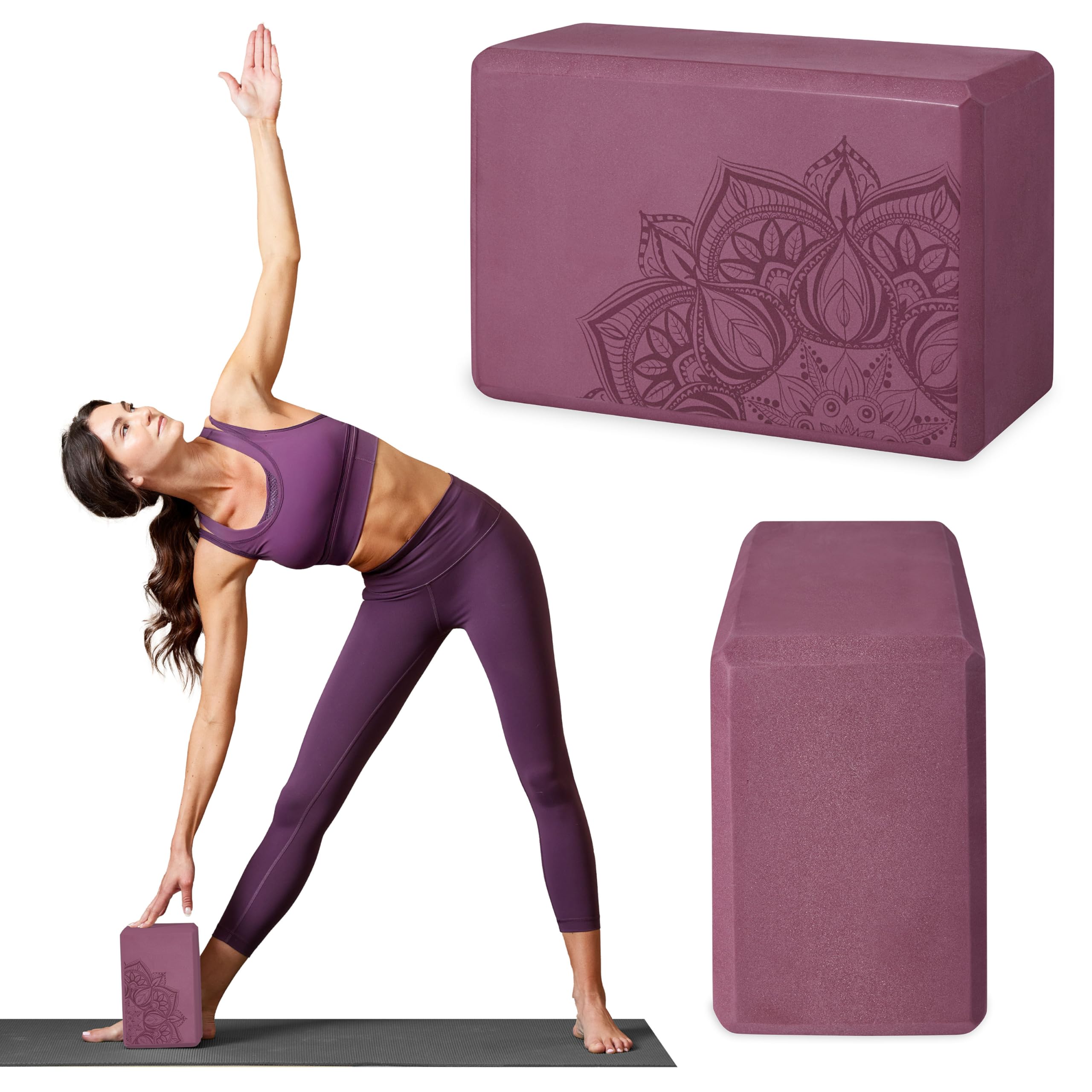nhance stability, balance, and flexibility with the Gaiam Yoga Block & Strap Combo – durable, non-slip foam block and cotton strap help deepen stretches and safely modify poses for all skill levels.