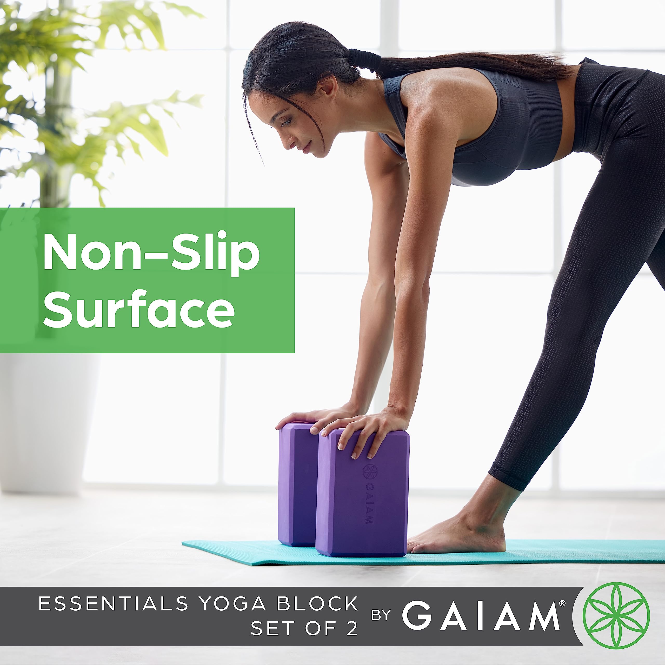 nhance stability, balance, and flexibility with the Gaiam Yoga Block & Strap Combo – durable, non-slip foam block and cotton strap help deepen stretches and safely modify poses for all skill levels.