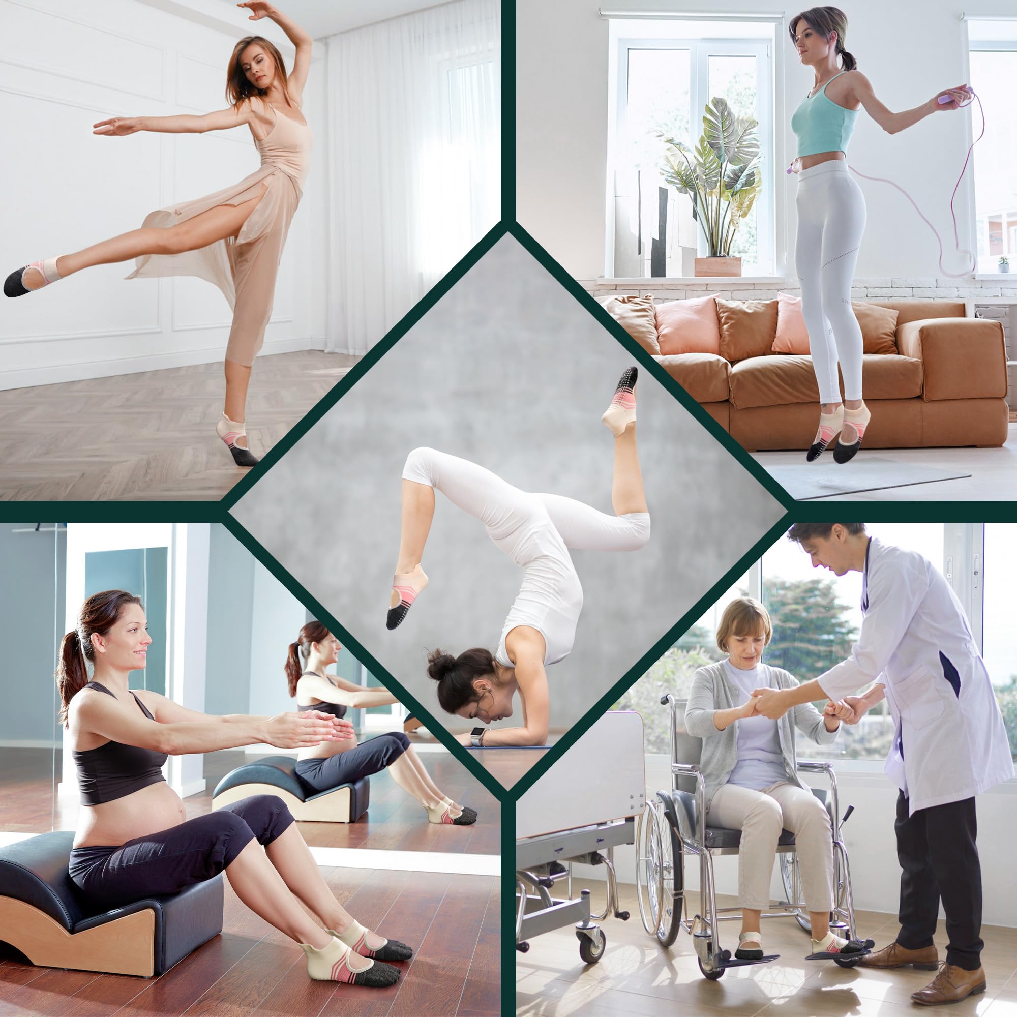 Train with confidence and comfort—these non-slip Pilates yoga socks deliver secure grip, breathable support, and stylish design for every workout, from barre to yoga and beyond.