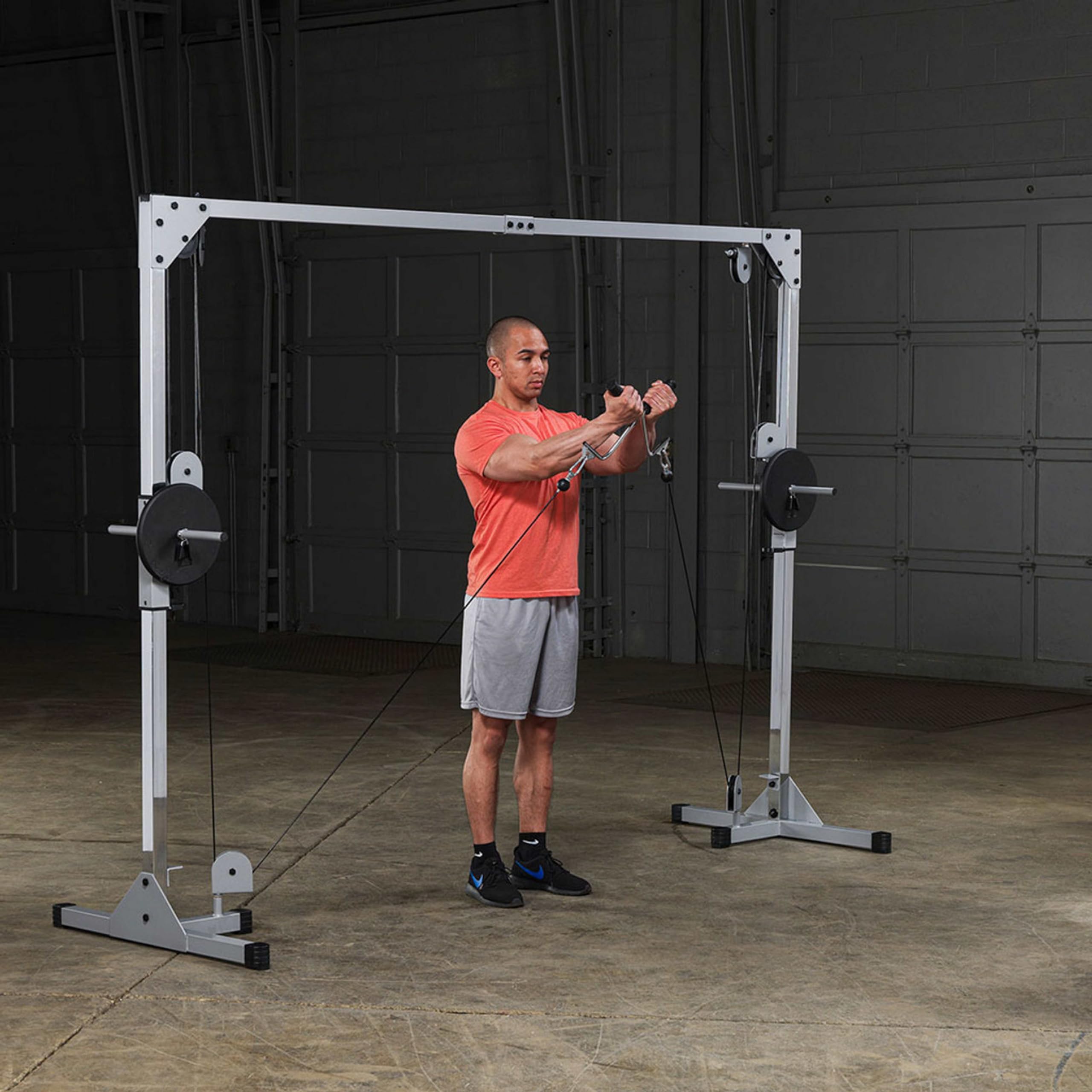 Transform your home gym into a professional training space with Body-Solid’s cable crossover and BFFT10B home gym—versatile, durable, and smooth, offering full-body strength training with endless exercise options.