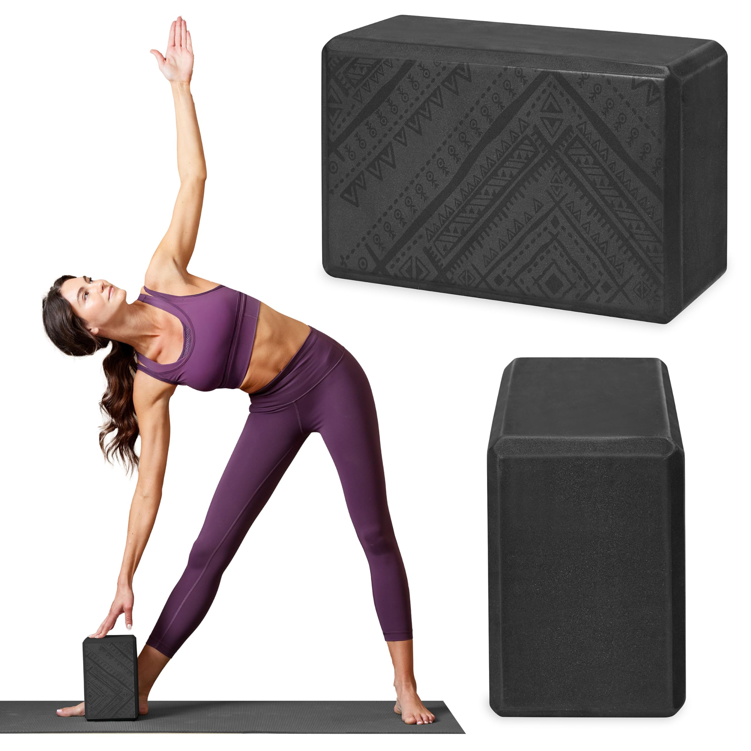 nhance stability, balance, and flexibility with the Gaiam Yoga Block & Strap Combo – durable, non-slip foam block and cotton strap help deepen stretches and safely modify poses for all skill levels.