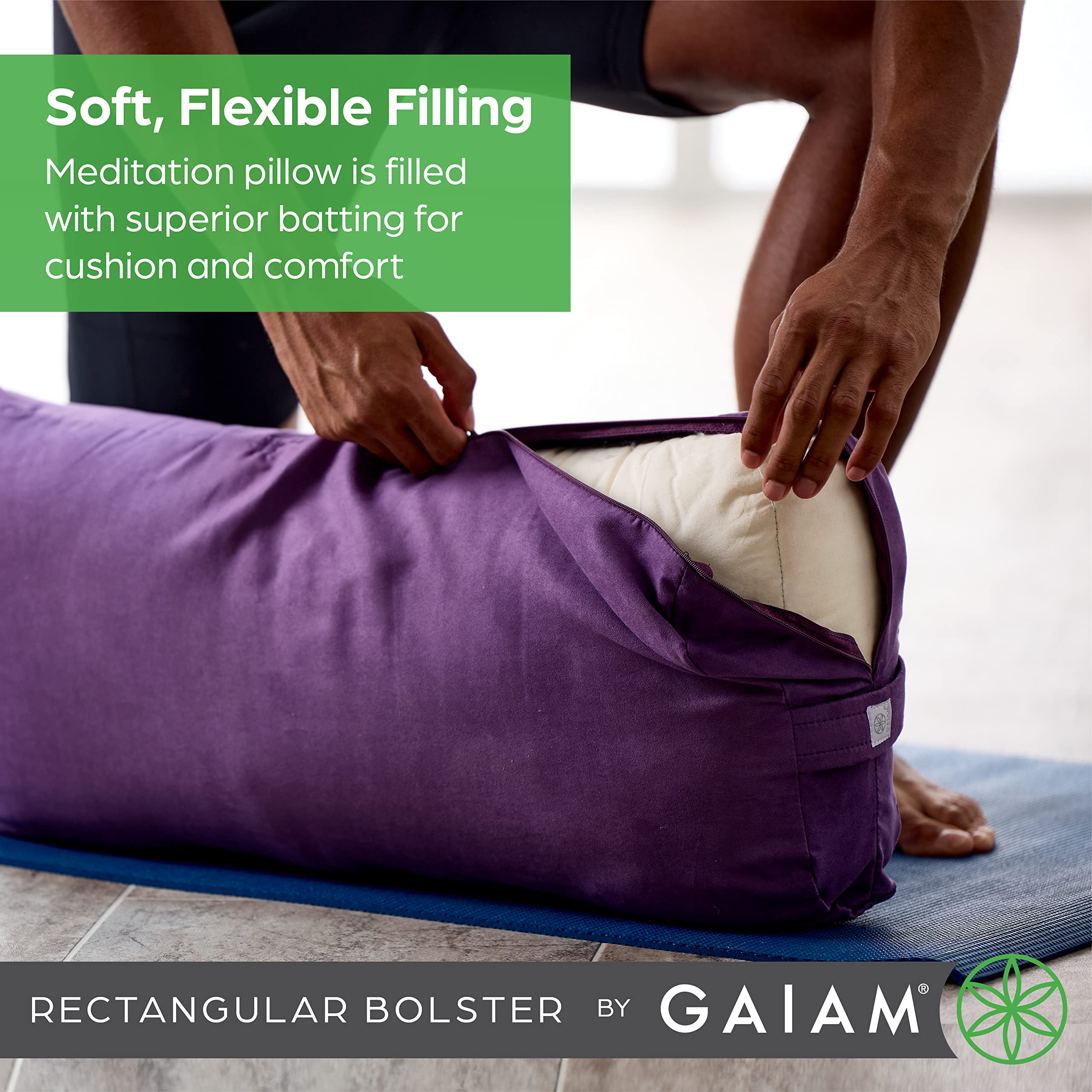 Support Your Practice Anywhere Enhance your yoga, meditation, or relaxation with this soft, natural-cotton bolster. Lightweight, portable, and machine-washable – comfort goes wherever you go!