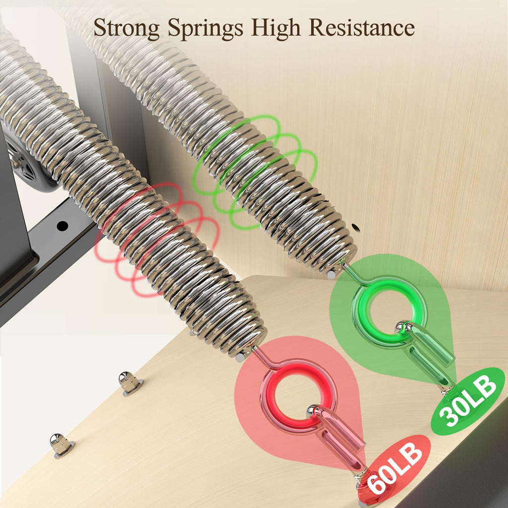 Transform your home into a professional Pilates studio—build strength, improve posture, and sculpt your entire body with smooth, controlled movements on this compact, studio-quality Wunda Chair.