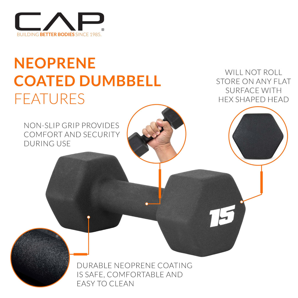 Build strength with confidence. These color-coded neoprene dumbbells offer a secure grip, durable construction, and a space-saving rack—perfect for toning, HIIT, and everyday home workouts.