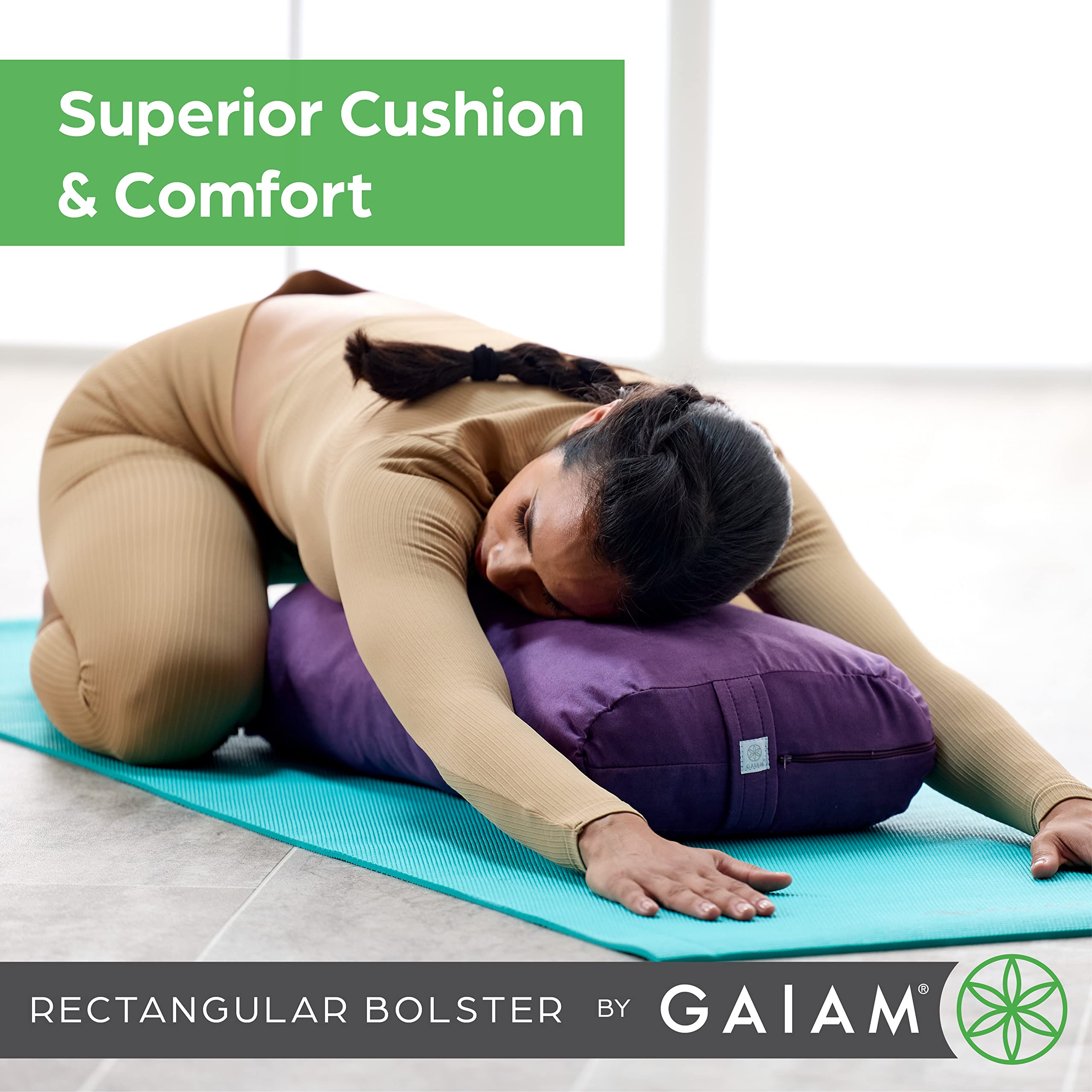Support Your Practice Anywhere Enhance your yoga, meditation, or relaxation with this soft, natural-cotton bolster. Lightweight, portable, and machine-washable – comfort goes wherever you go!