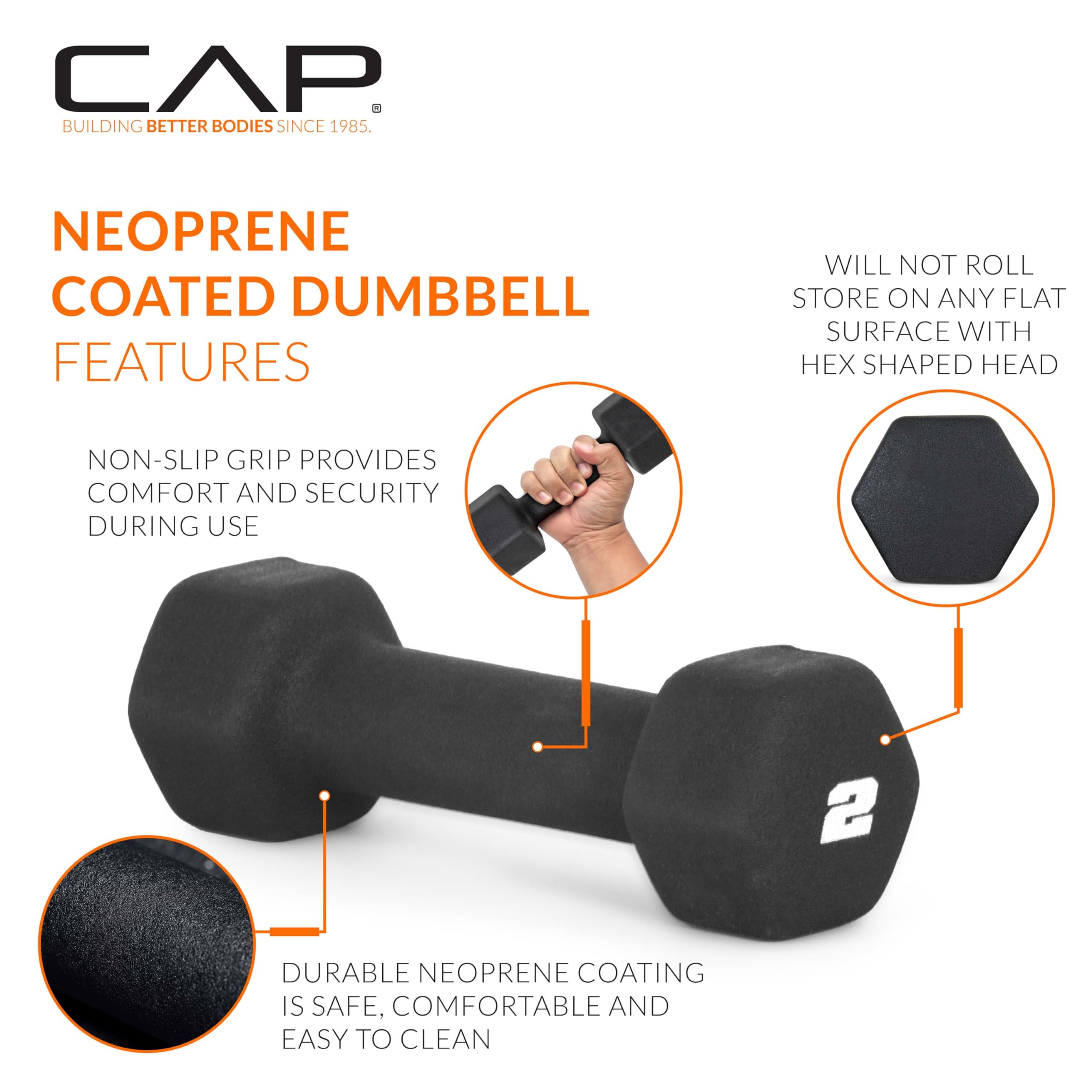 Build strength with confidence. These color-coded neoprene dumbbells offer a secure grip, durable construction, and a space-saving rack—perfect for toning, HIIT, and everyday home workouts.